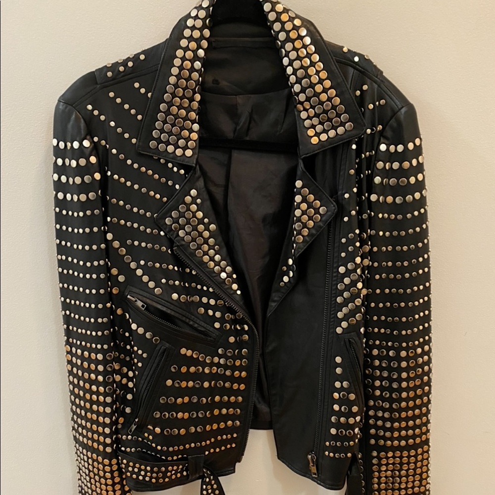 Black, Leather Jacket.